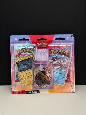 Pokemon 4 Pack Blister Packs + Coin 
3 Foil Cards Latios | Zekrom | Palkia